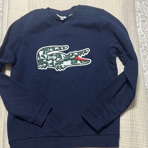 Lacoste boys Dark Blue Crewneck Sweater